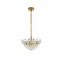 Elegant Lighting Elegant Lighting  14 in. Emilia Pendant in Brass 1104D14BR